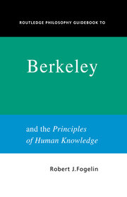 Routledge Philosophy GuideBook to Berkeley and the Principles of Human Knowledge book cover