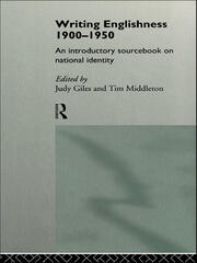 Writing Englishness: An Introductory Sourcebook book cover