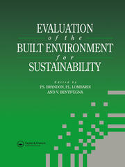Evaluation of the Built Environment for Sustainability book cover