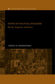 States of Political Discourse: Words, Regimes, Seditions book cover
