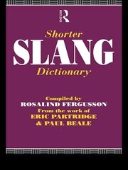Shorter Slang Dictionary book cover