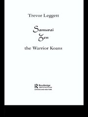 Samurai Zen: The Warrior Koans book cover