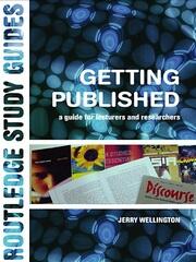 Getting Published: A Guide for Lecturers and Researchers book cover