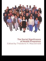 The Social Significance of Health Promotion book cover