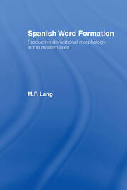 Spanish Word Formation book cover