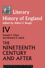 A Literary History of England Vol. 4 book cover