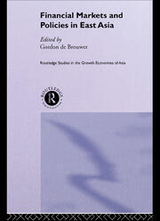 Financial Markets and Policies in East Asia book cover