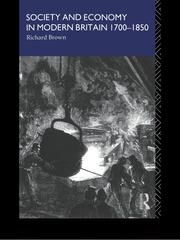 Society and Economy in Modern Britain 1700-1850 book cover
