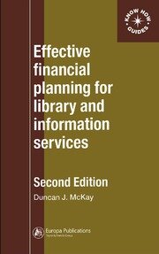 Effective Financial Planning for Library and Information Services book cover