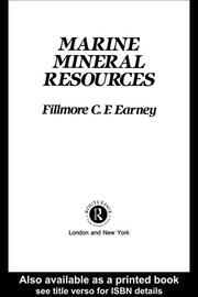 Marine Mineral Resources book cover