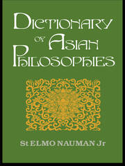 Dictionary of Asian Philosophies book cover