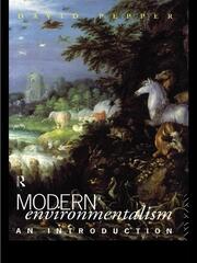 Modern Environmentalism: An Introduction book cover