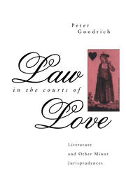 Law in the Courts of Love: Literature and Other Minor Jurisprudences book cover