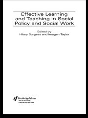 Effective Learning and Teaching in Social Policy and Social Work book cover