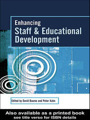 Enhancing Staff and Educational Development book cover