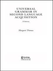 Universal Grammar in Second-Language Acquisition: A History book cover