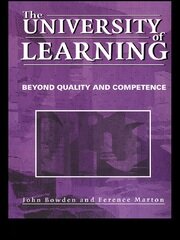 The University of Learning: Beyond Quality and Competence book cover