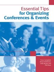 Essential Tips for Organizing Conferences & Events book cover