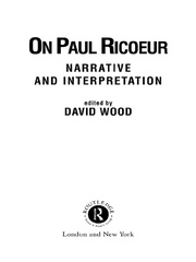 On Paul Ricoeur: Narrative and Interpretation book cover