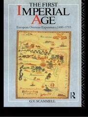 The First Imperial Age: European Overseas Expansion 1500-1715 book cover