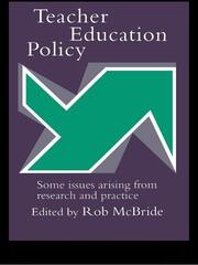 Teacher Education Policy: Some Issues Arising From Research And Practice book cover