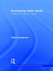 Evaluating Adam Smith book cover