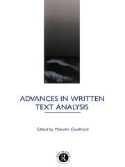 Advances in Written Text Analysis book cover