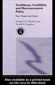 Confidence, Credibility and Macroeconomic Policy book cover