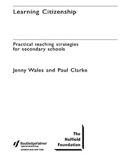 Learning Citizenship: Practical Teaching Strategies for Secondary Schools book cover