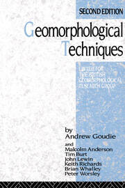 Geomorphological Techniques book cover