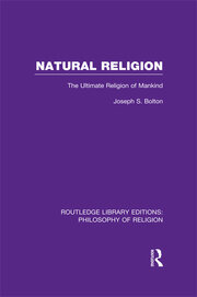 Natural Religion: The Ultimate Religion of Mankind book cover