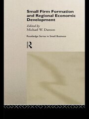Small Firm Formation and Regional Economic Development book cover