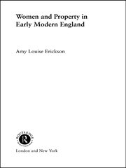 Women and Property: In Early Modern England book cover