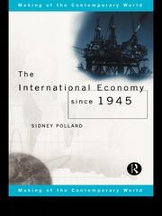 The International Economy since 1945 book cover