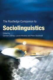 The Routledge Companion to Sociolinguistics book cover