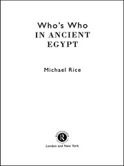 Who's Who in Ancient Egypt book cover