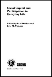 Social Capital and Participation in Everyday Life book cover
