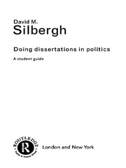 Doing Dissertations in Politics: A Student Guide book cover