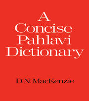 A Concise Pahlavi Dictionary book cover