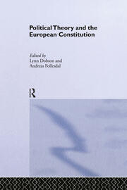 Political Theory and the European Constitution book cover