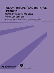 Policy for Open and Distance Learning: World review of distance education and open learning Volume 4 book cover