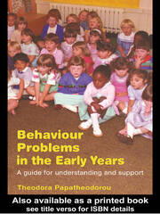 Behaviour Problems in the Early Years: A Guide for Understanding and Support book cover