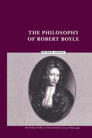 The Philosophy of Robert Boyle book cover