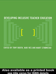 Developing Inclusive Teacher Education book cover