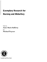 Exemplary Research For Nursing And Midwifery book cover