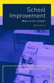 School Improvement: What's In It For Schools? book cover