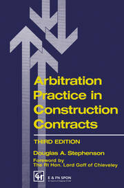 Arbitration Practice in Construction Contracts book cover