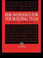 Risk Avoidance for the Building Team book cover
