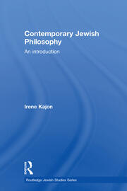 Contemporary Jewish Philosophy: An Introduction book cover