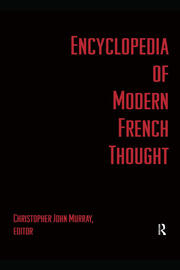 Encyclopedia of Modern French Thought book cover